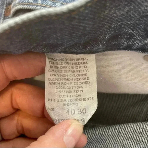 Lee Mens Blue Jeans 40x30 Regular Fit - Picture 9 of 9